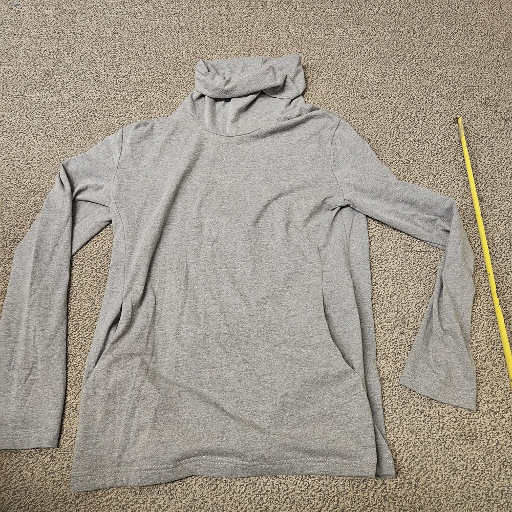 Edwin Turtleneck Shirt‎ Mens Large Gray Long-sleeve Pockets Stretch
